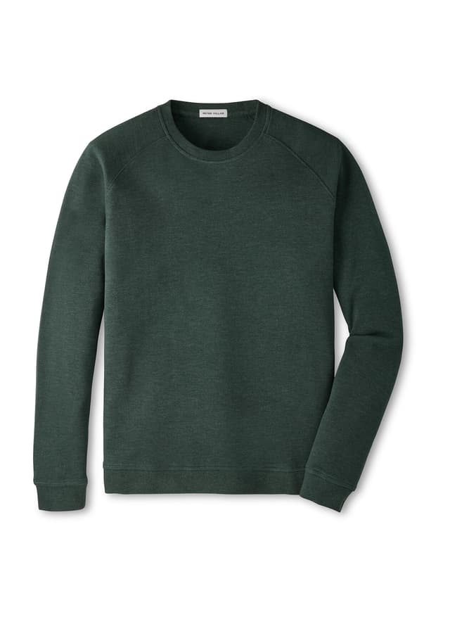Peter Millar Men's Crown Comfort Knit Crew F26 - Green 3XL