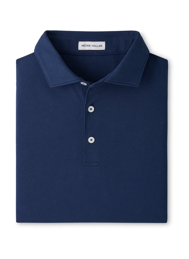 Peter Millar Men's Crown Flex Cotton Polo - F26 - Navy 3XL