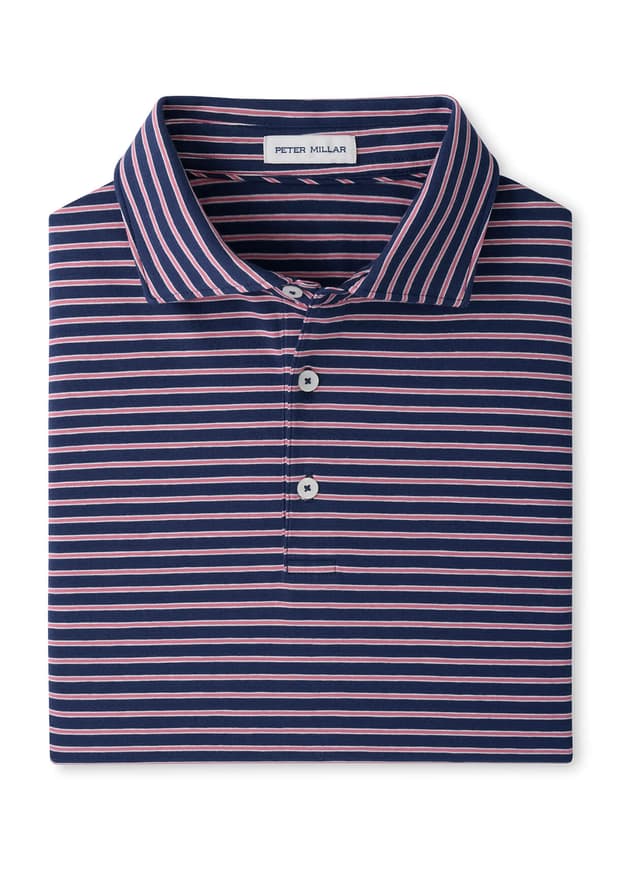 Peter Millar Men's Tripp Crown Flex Cotton Polo - Navy 3XL
