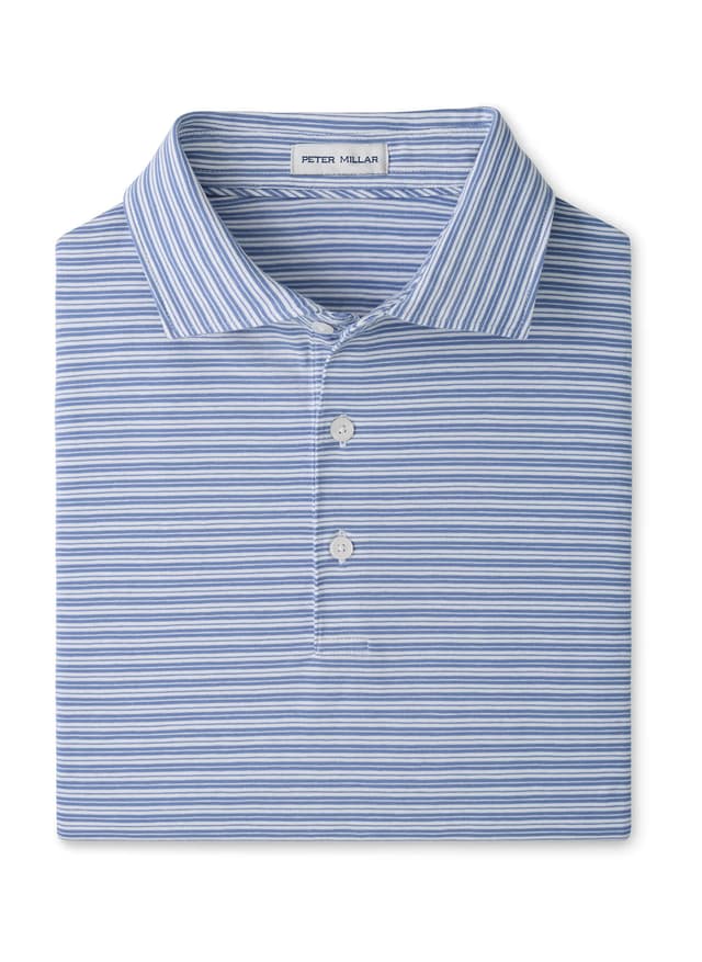 Peter Millar Men's Turner Crown Flex Cotton Polo - Blue 3XL