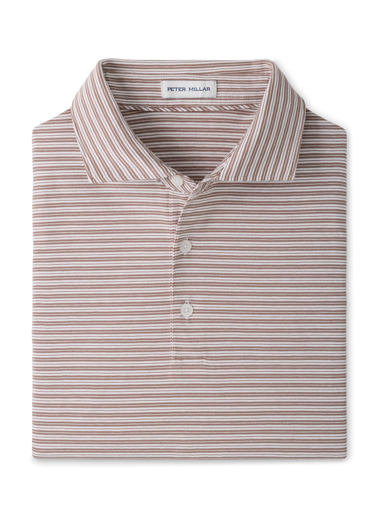 Peter Millar Men's Turner Crown Flex Cotton Polo - Brown 3XL