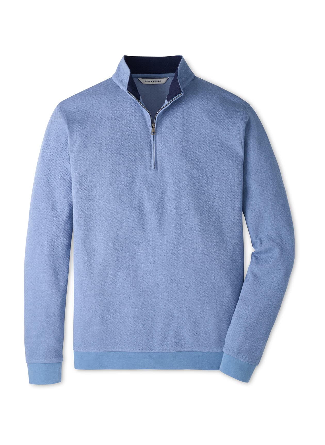Peter Millar Men's Ridgeline Knit Quarter-Zip - Cyan 3XL