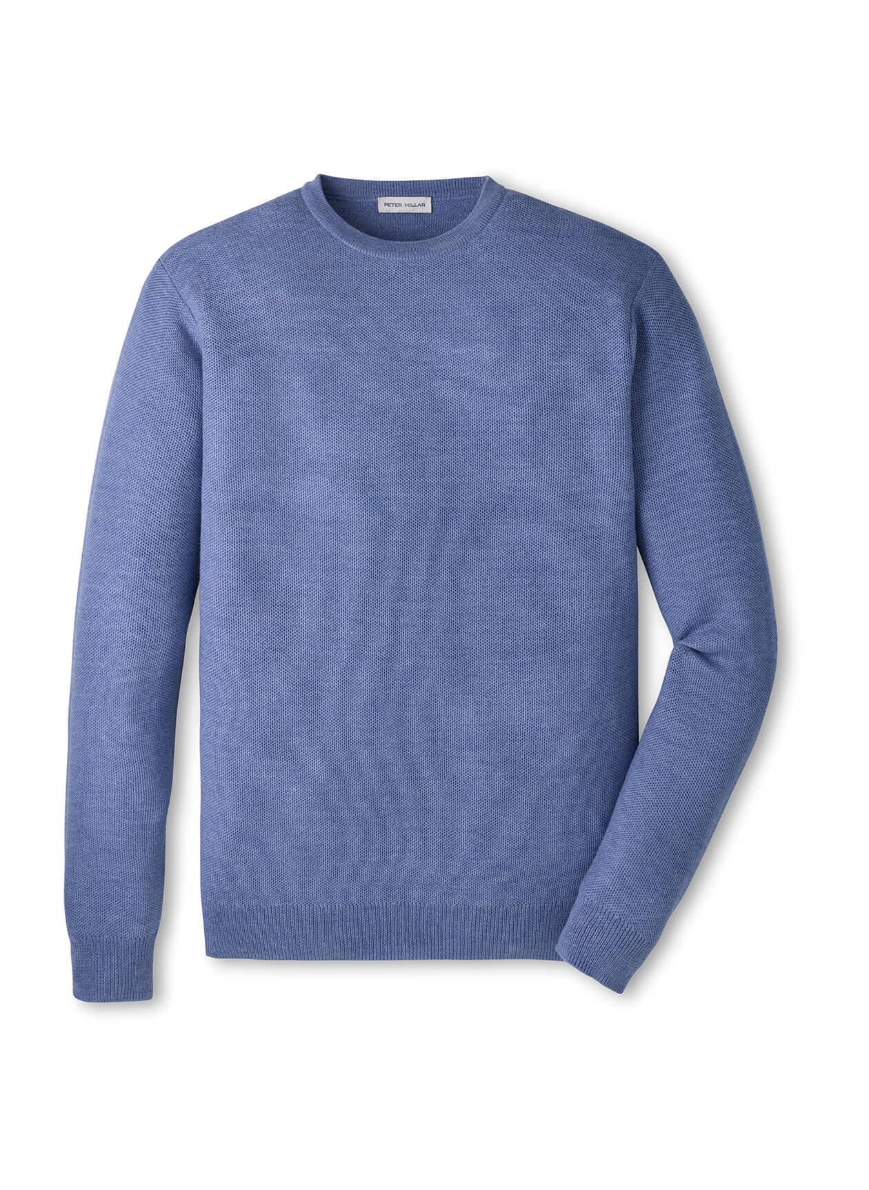 Peter Millar Men's Autumn Crest Honeycomb Crewneck Sweater F26 - Blue 3XL