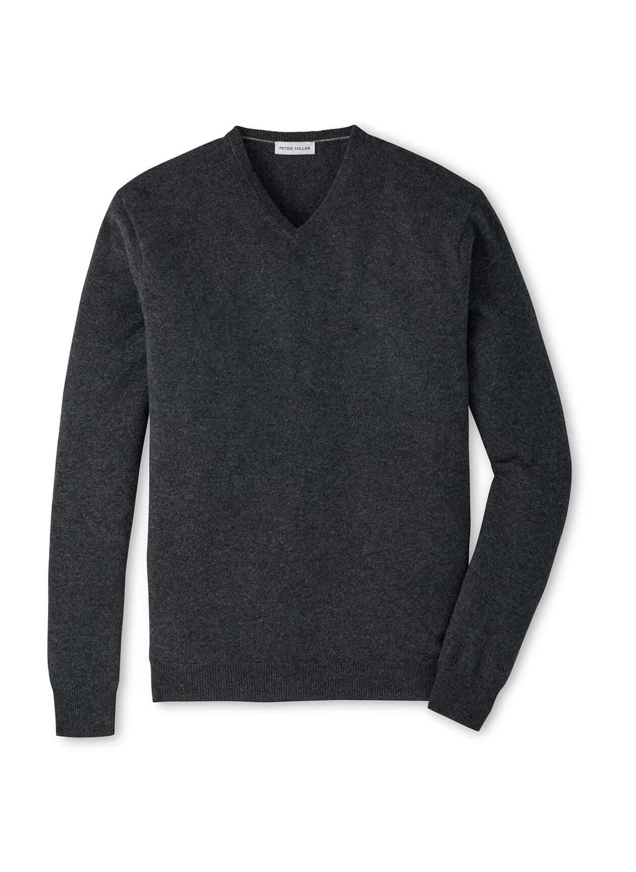 Peter Millar Men's Crown Heritage Cashmere V-Neck Sweater F26 - Black 3XL