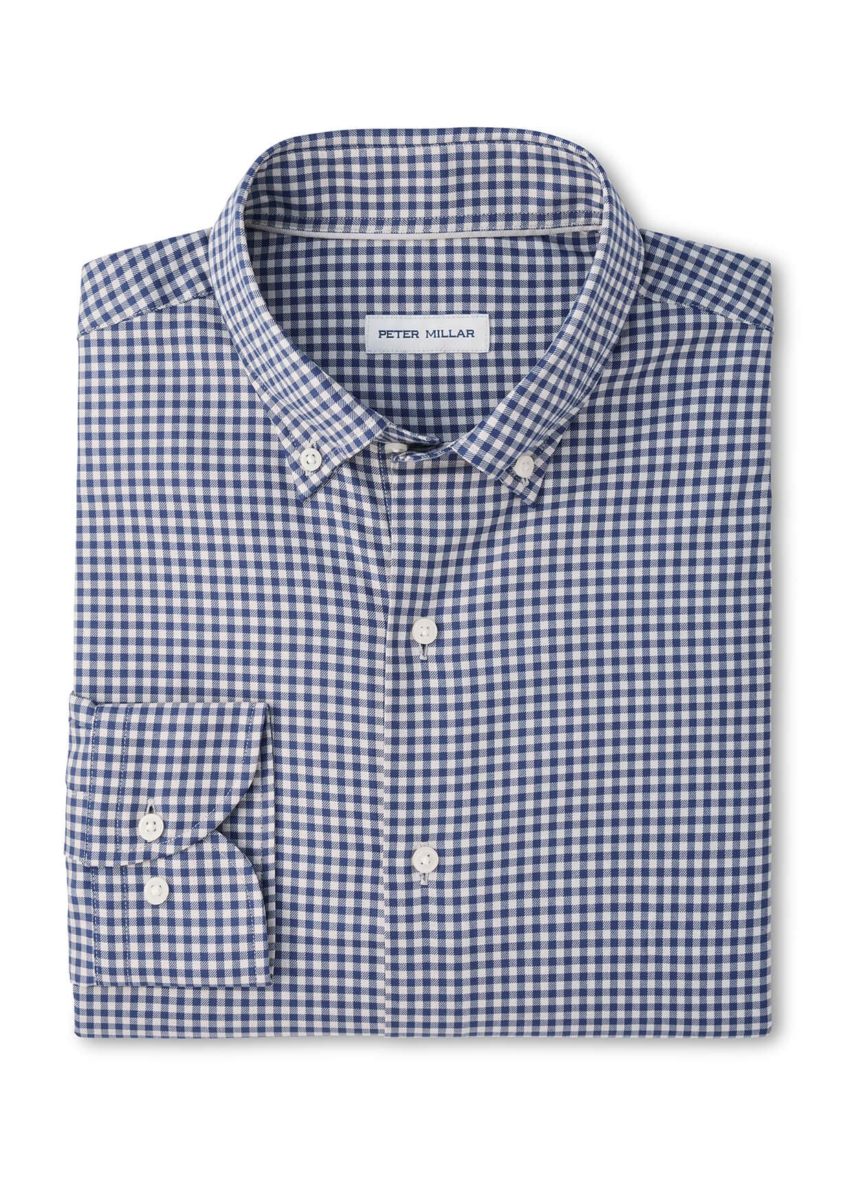 Peter Millar Men's Liam Crown Soft Twill Sport Shirt - Navy 3XL