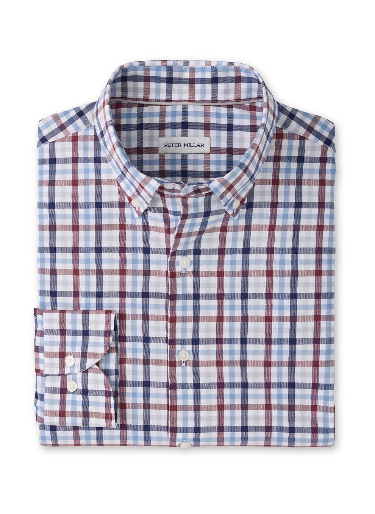 Peter Millar Men's Elliot Crown Lite Cotton-Stretch Sport Shirt - Lakeside 3XL