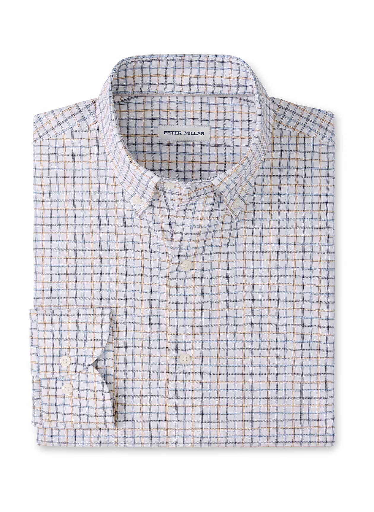 Peter Millar Men's Bruce Crown Lite Cotton-Stretch Sport Shirt - Navy 3XL