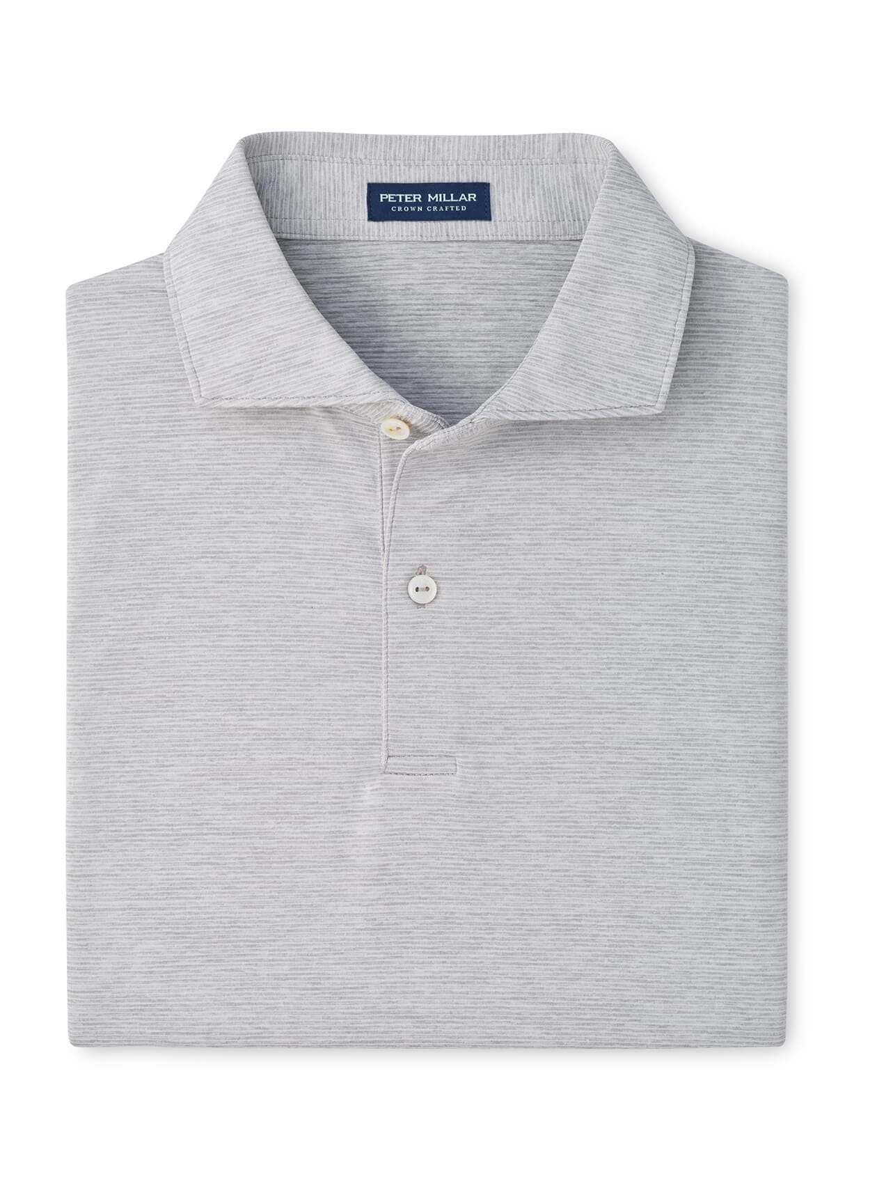 Peter Millar Men's Treble Performance Jersey Polo - F26 - Gale Grey (GALE) 3XL