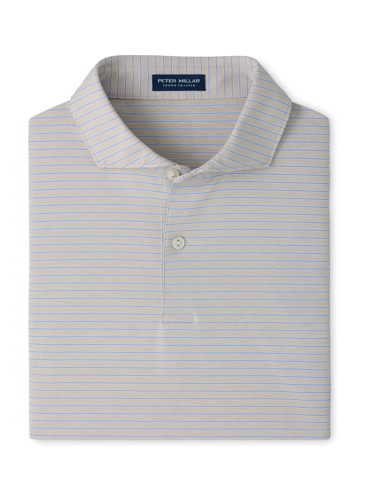 Peter Millar Men's Keynote Performance Jersey Polo - F26 - Light Grey 3XL