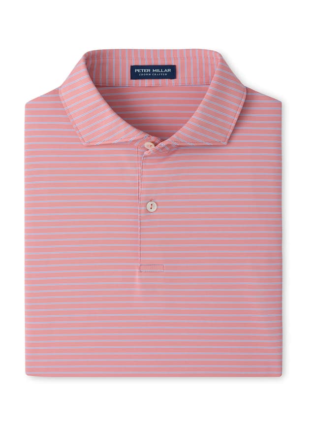 Peter Millar Men's Keynote Performance Jersey Polo - F26 - Pink 3XL