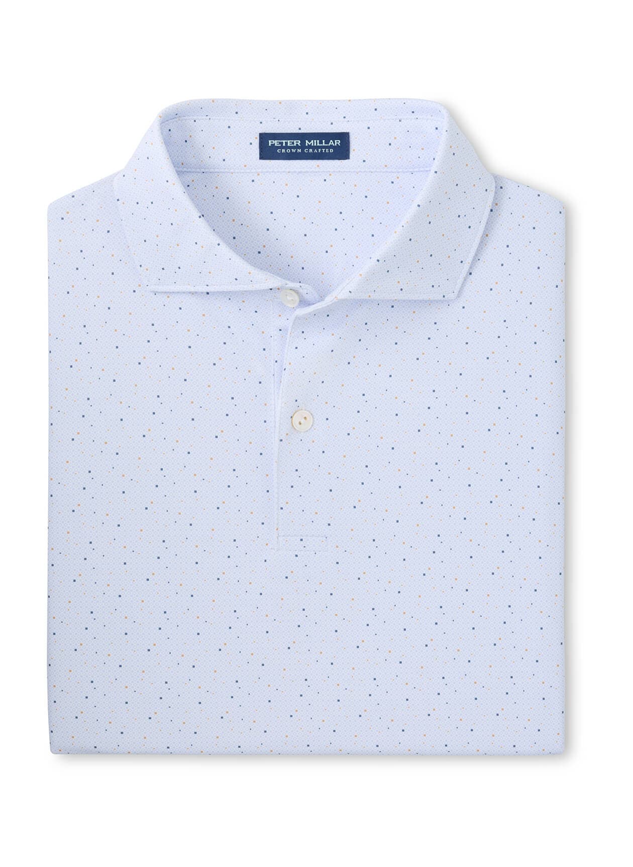 Peter Millar Men's Campania Performance Jersey Polo - White 3XL