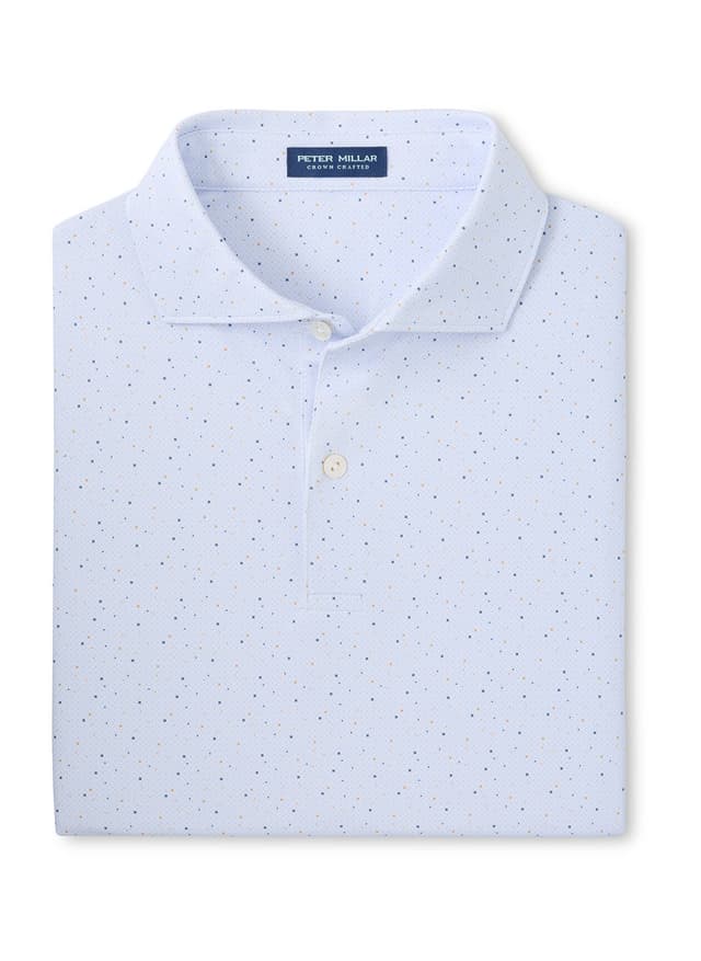 Peter Millar Men's Campania Performance Jersey Polo - White 3XL