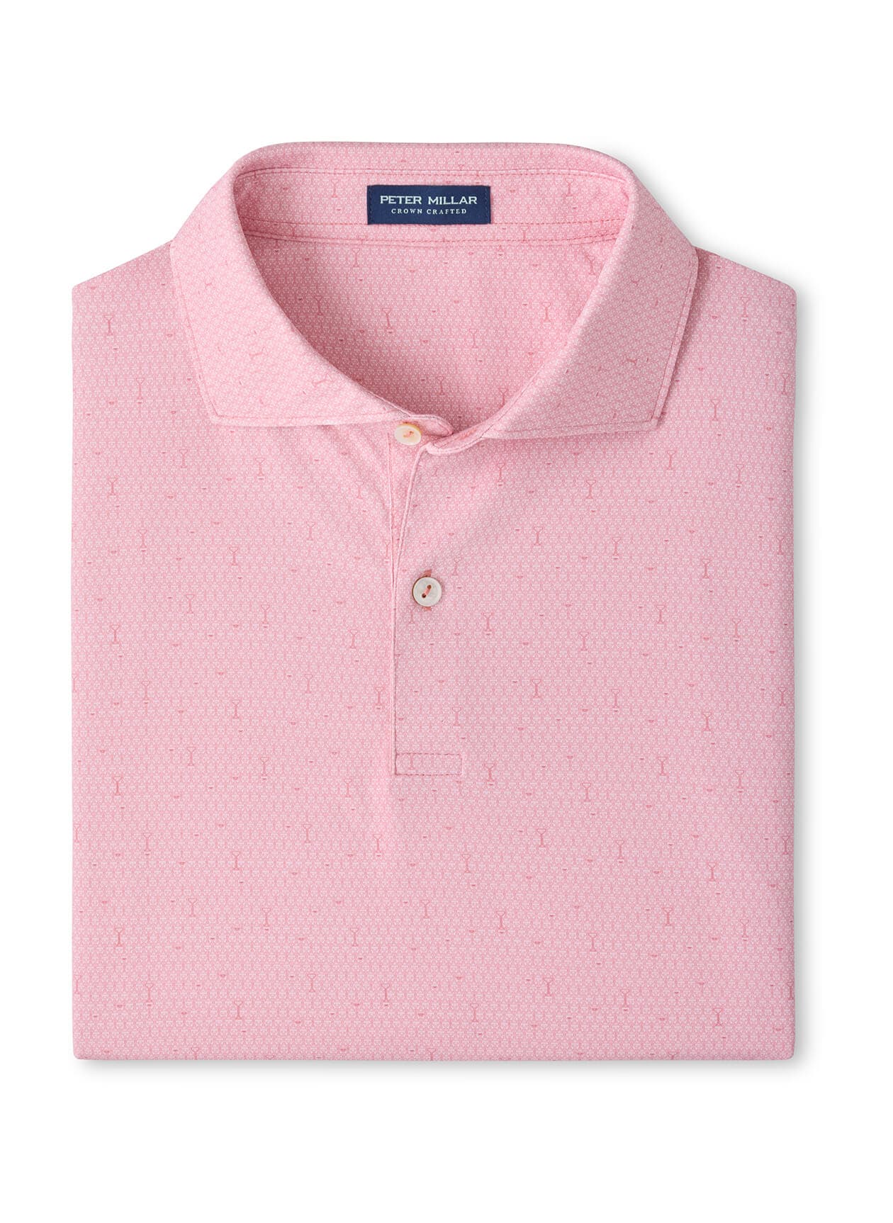Peter Millar Men's Fifty-Fifty Performance Jersey Polo - Pink 3XL