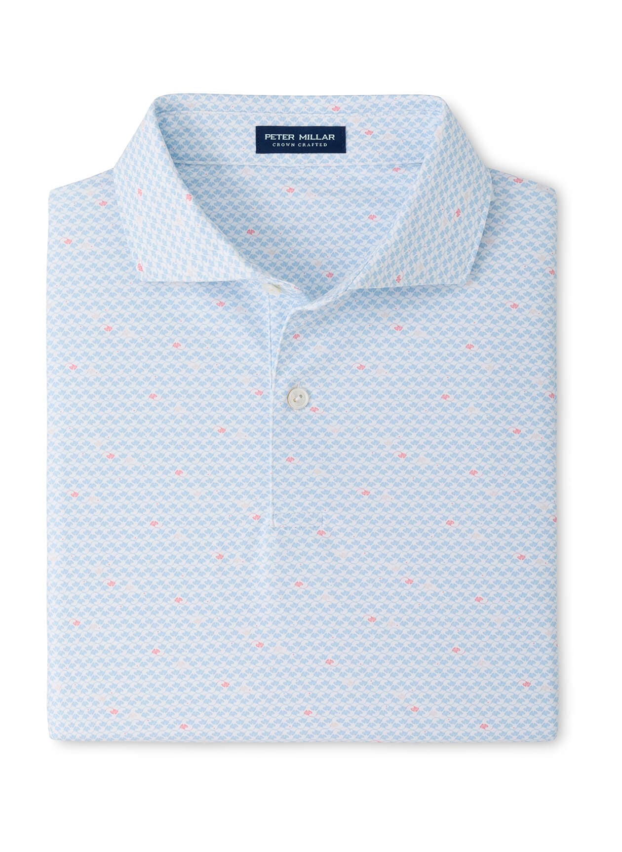 Peter Millar Men's Gingko Performance Jersey Polo - White 3XL