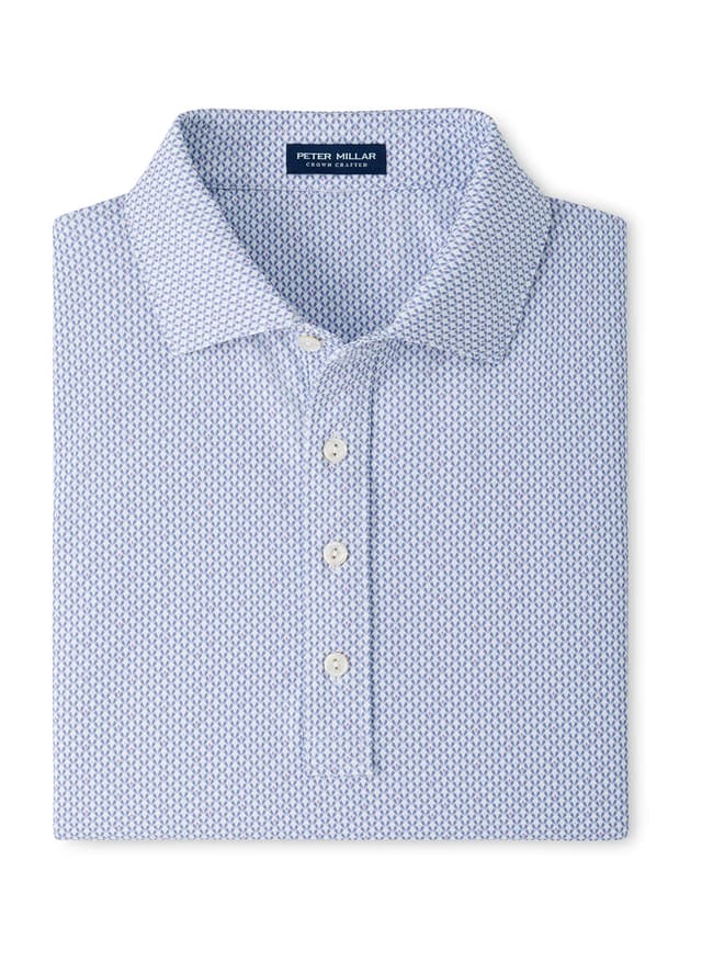 Peter Millar Men's Ridgecrest Performance Jersey Polo - White 3XL