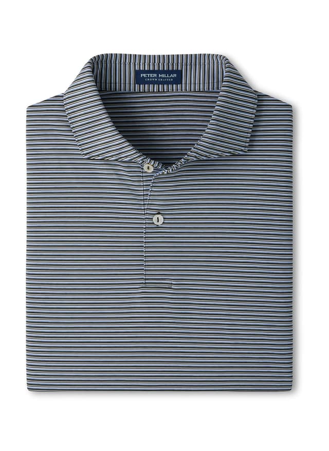 Peter Millar Men's Timbre Performance Jersey Polo - Green 3XL