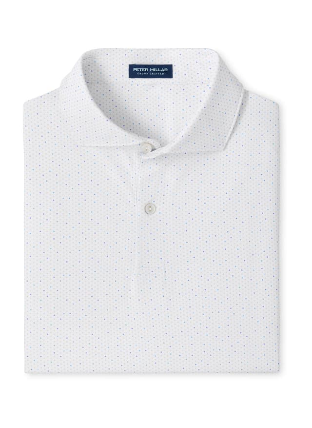 Peter Millar Men's Tenuto Performance Jersey Polo - White 3XL