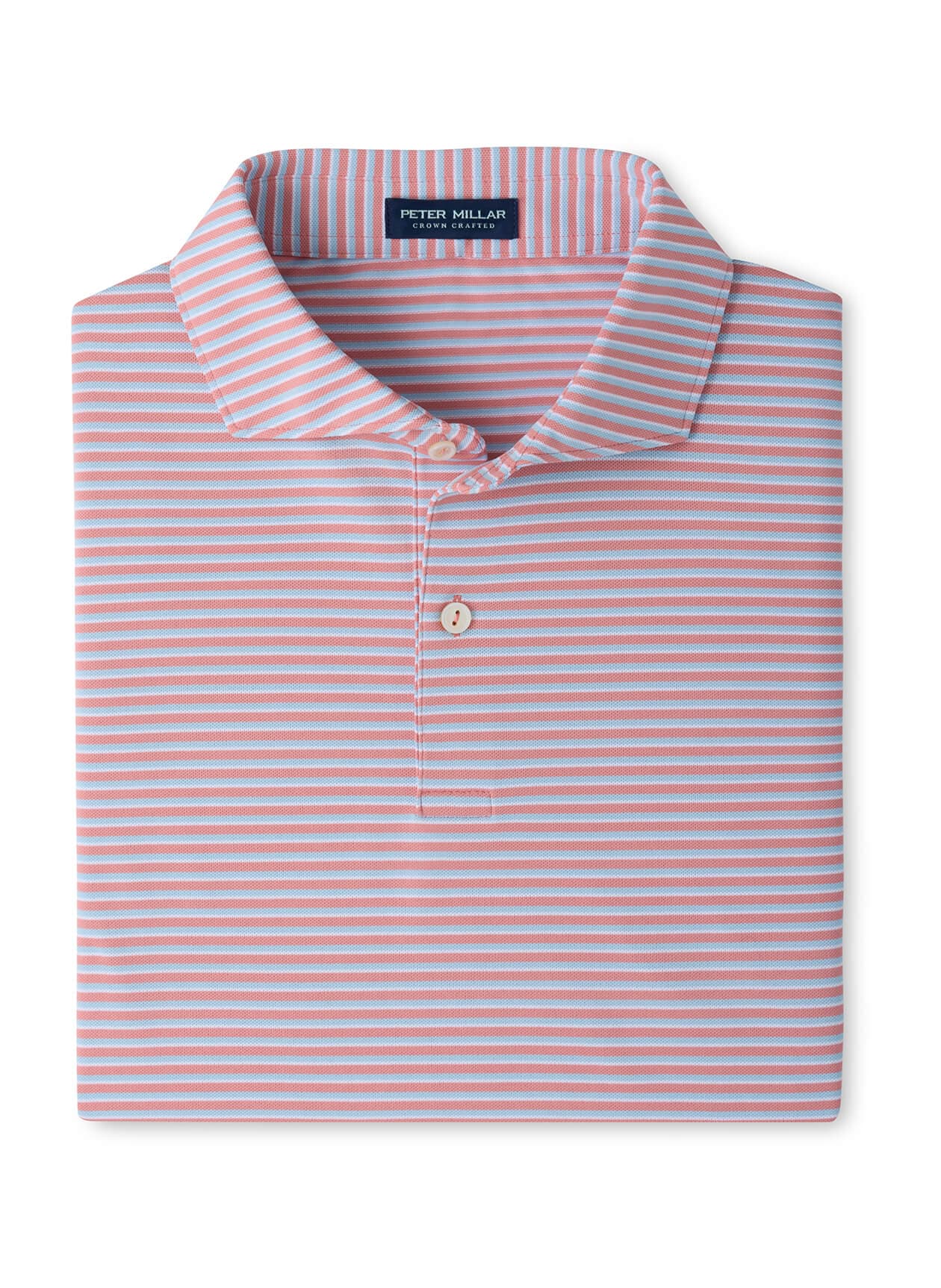 Peter Millar Men's Tempo Performance Mesh Polo - F26 - Pink 3XL