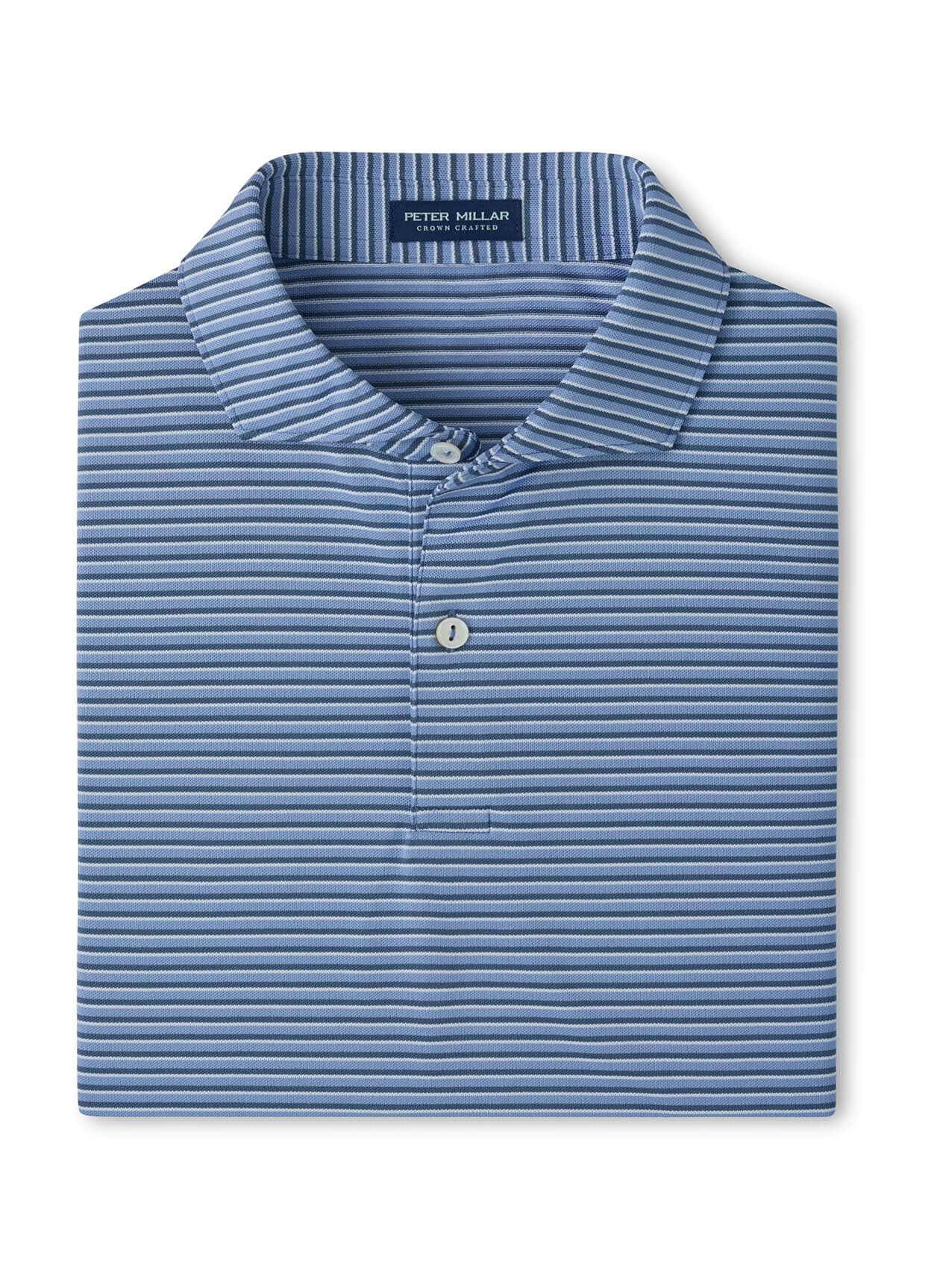 Peter Millar Men's Tempo Performance Mesh Polo - F26 - Cyan 3XL