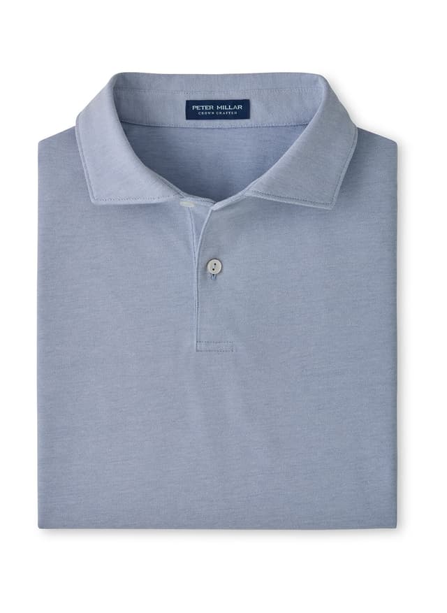Peter Millar Men's Albatross Cotton-Blend Piqué Polo - Cyan 3XL