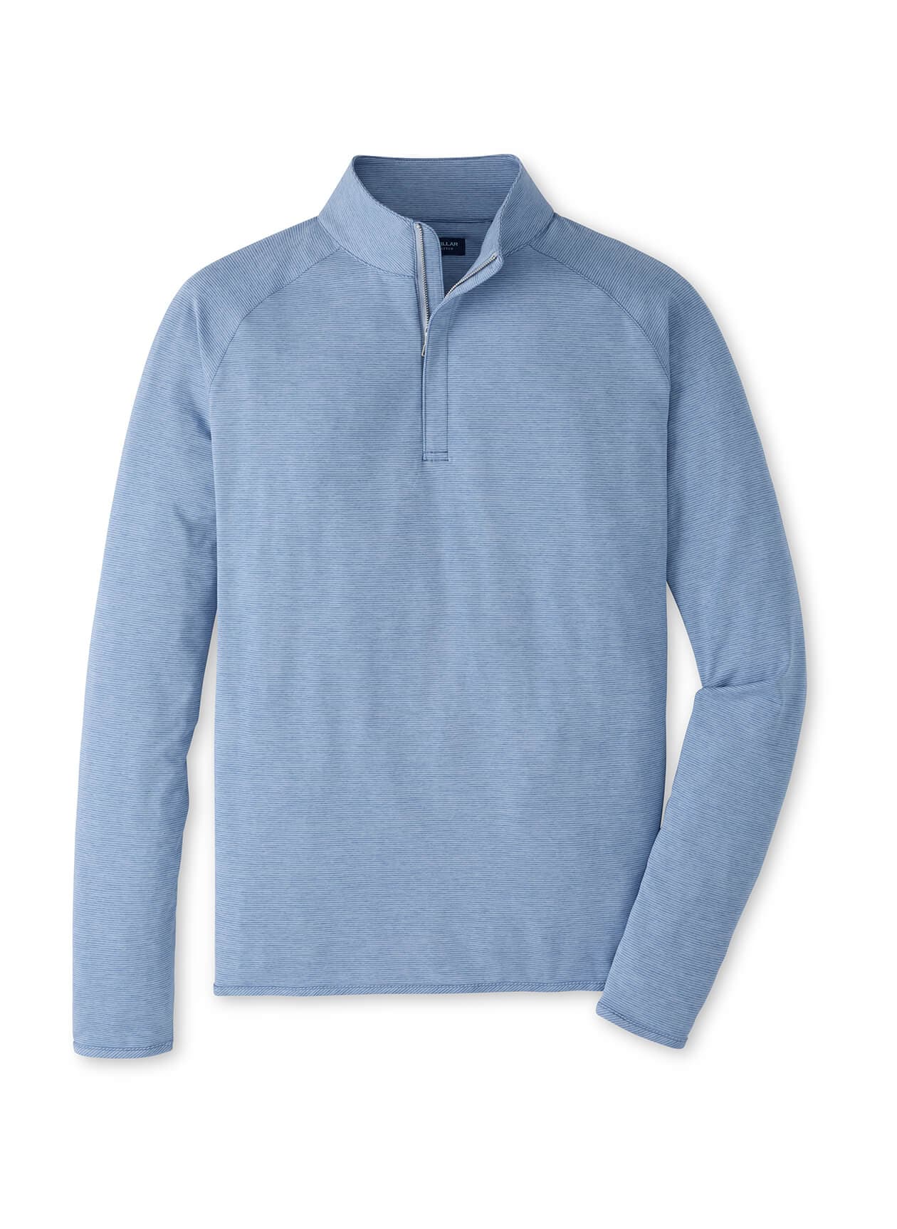 Peter Millar Men's Stealth Stripe Performance Quarter-Zip - F26 - Cyan 3XL