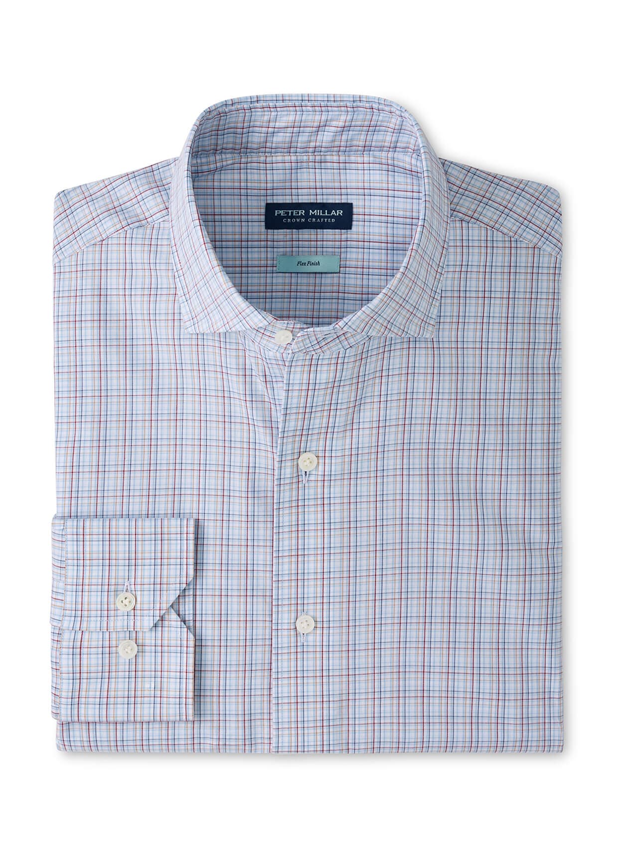 Peter Millar Men's Amos Cotton Sport Shirt - Cyan 3XL