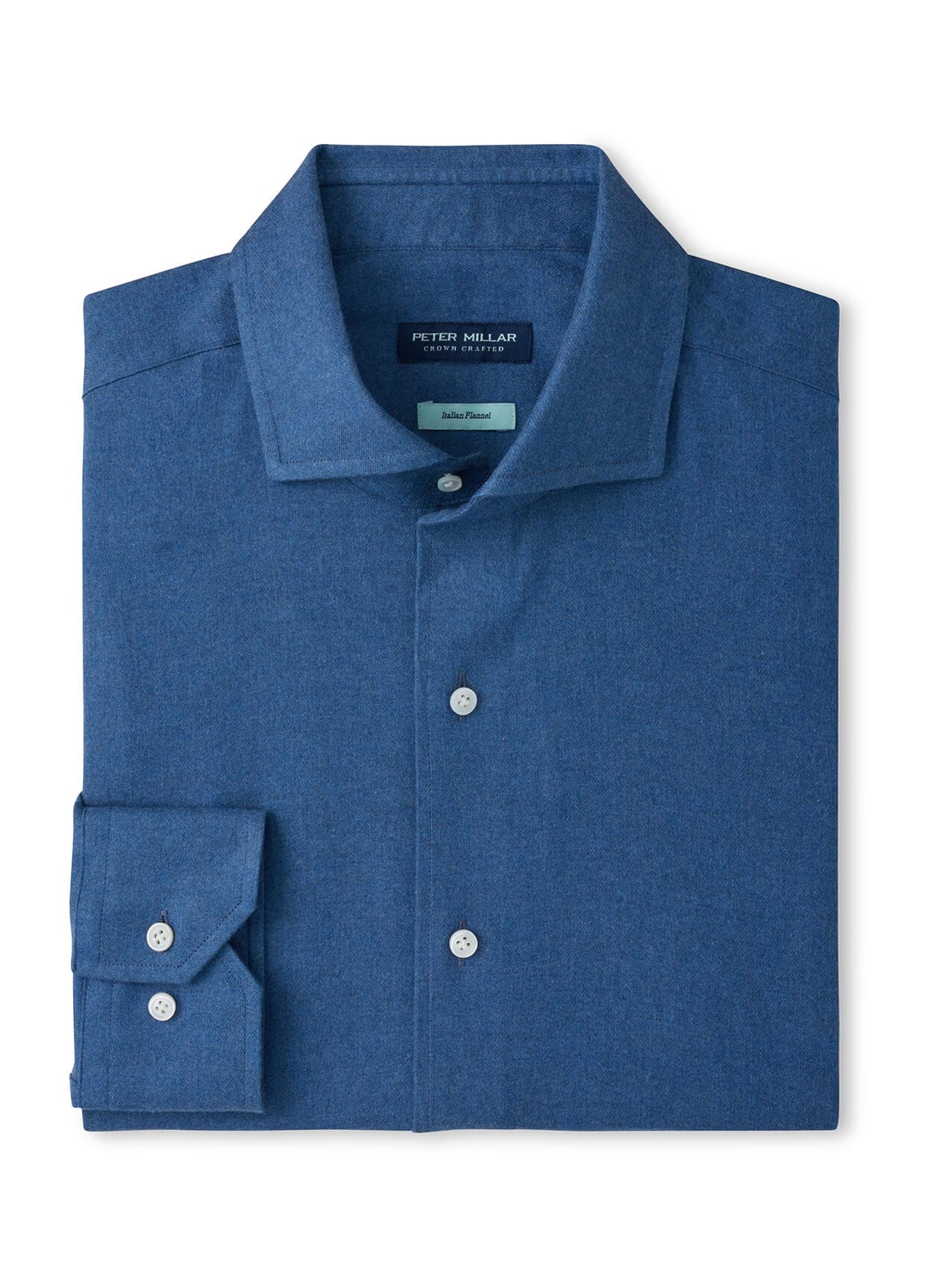 Peter Millar Men's Brixen Italian Flannel Sport Shirt F26 - Navy 3XL