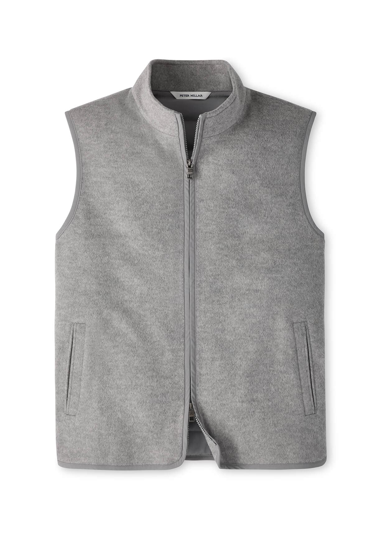 Peter Millar Men's Crown Flex Merino Vest F26 - Light Grey 3XL