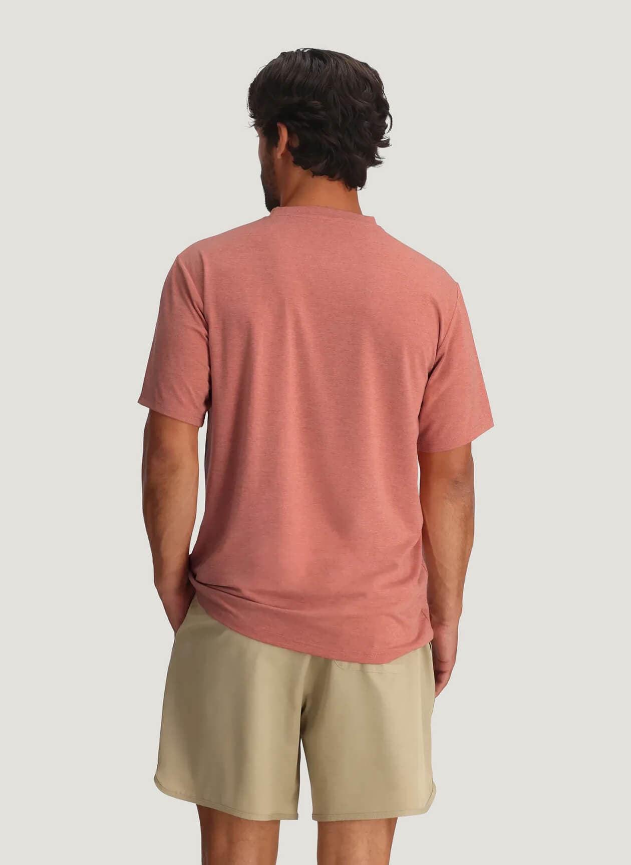 Free Fly Men's Bamboo Flex Pocket Tee - Heather Red Clay 3XL