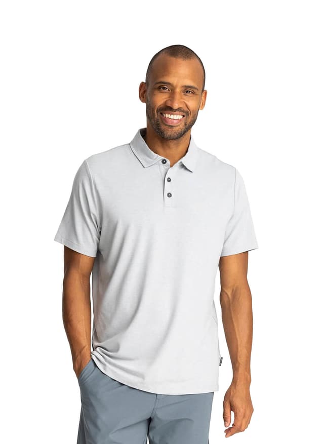 Free Fly Men's Bamboo Flex Polo II - Light Grey 3XL