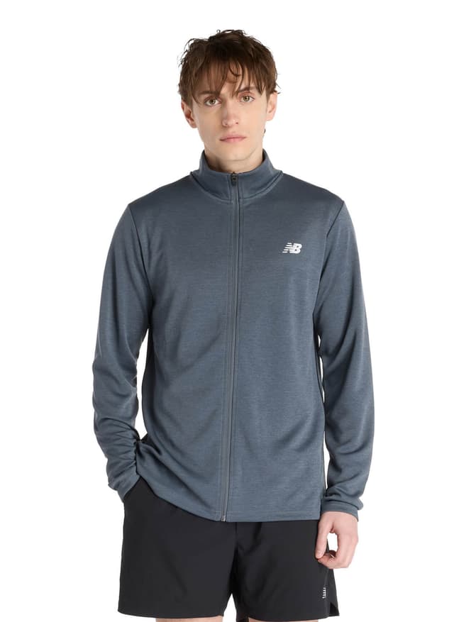 New Balance Men's Sport Knit Jacket - Dark Grey LG
