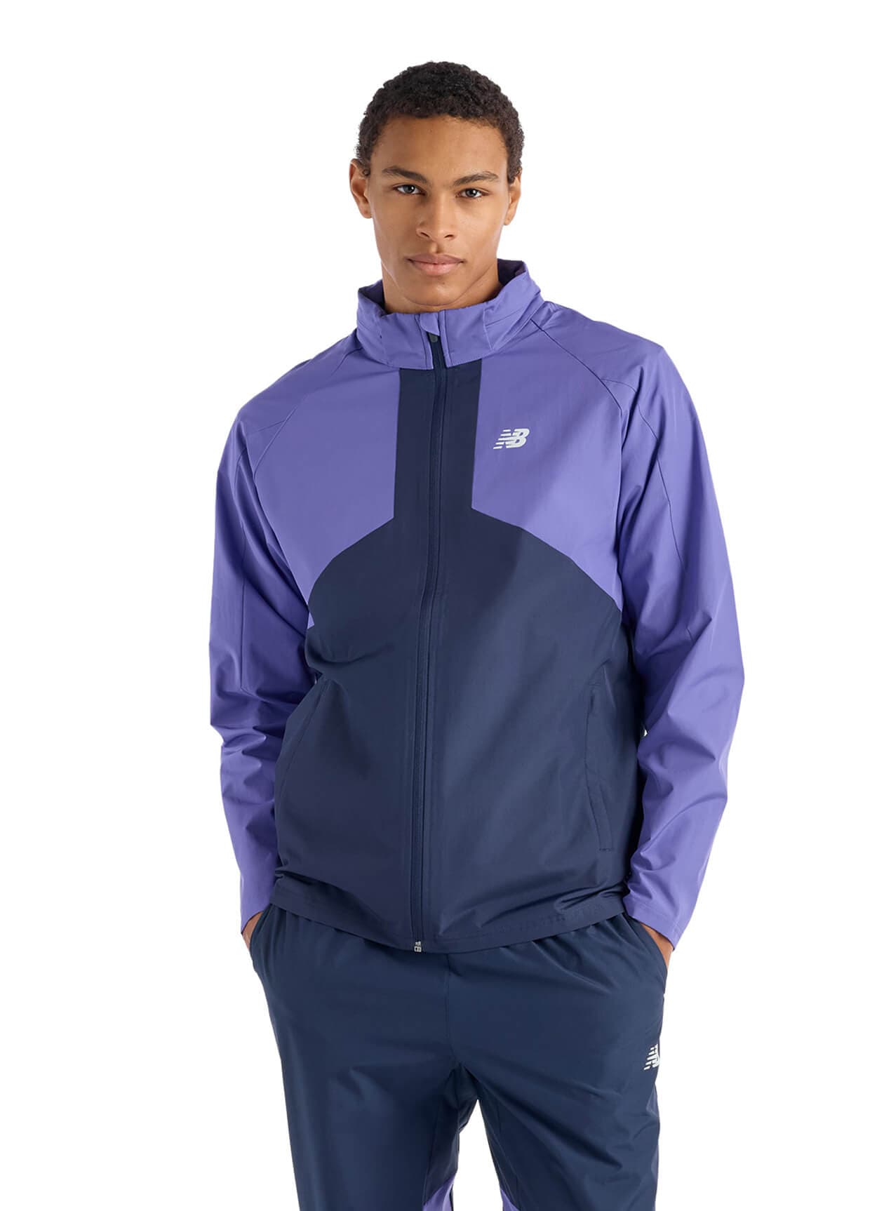 New Balance Men's Utility Woven Jacket - Purple LG