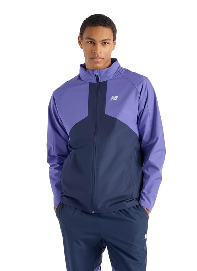 New Balance Men's Utility Woven Jacket - Purple LG
