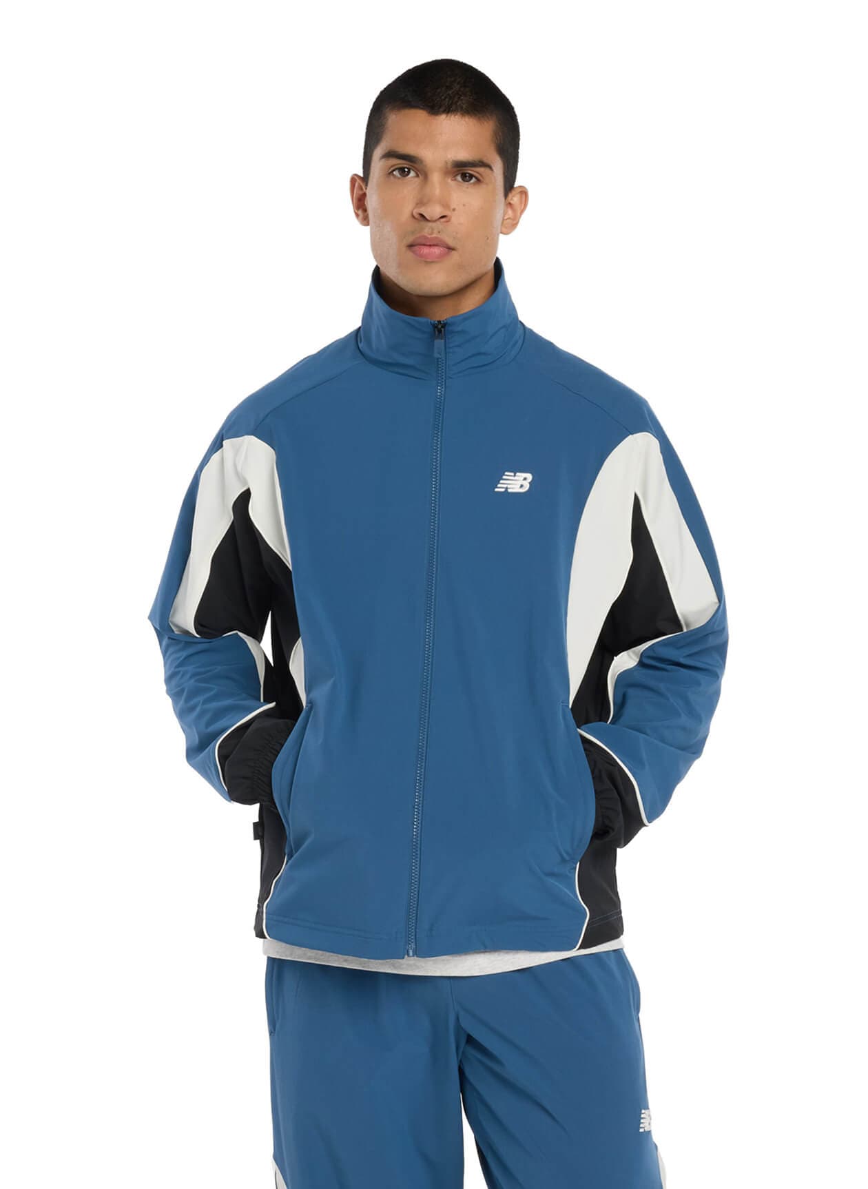 New Balance Men's In Game Woven Track Jacket - Blue 3XL