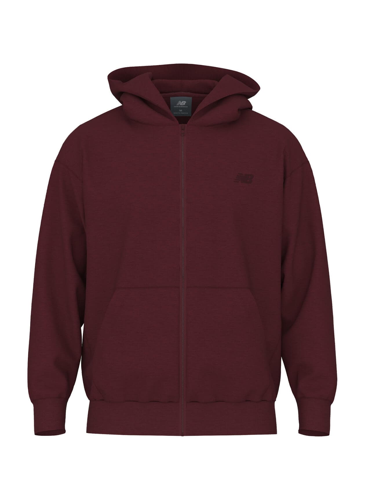 New Balance Men's Team Athletics French Terry Full-Zip Hoodie - Mercury Red (MCR) 3XL