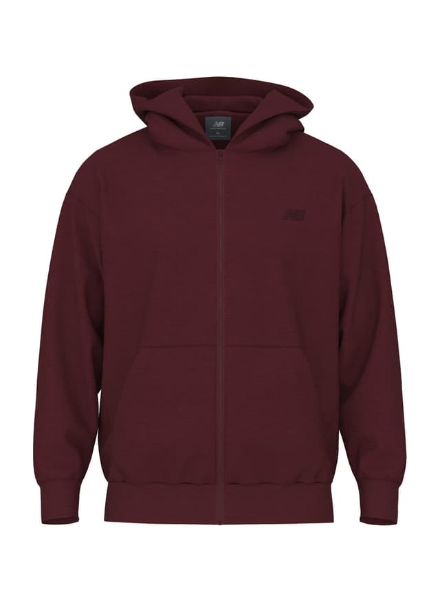 New Balance Men's Team Athletics French Terry Full-Zip Hoodie - Mercury Red (MCR) 3XL