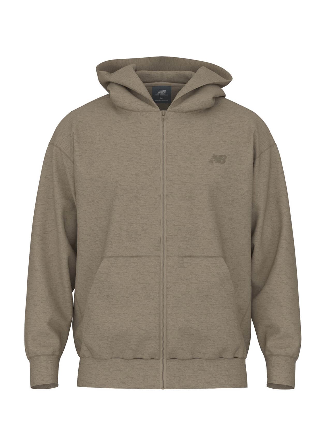 New Balance Men's Team Athletics French Terry Full-Zip Hoodie - Brown 3XL