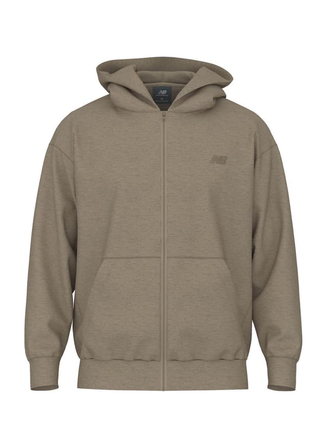 New Balance Men's Team Athletics French Terry Full-Zip Hoodie - Brown 3XL