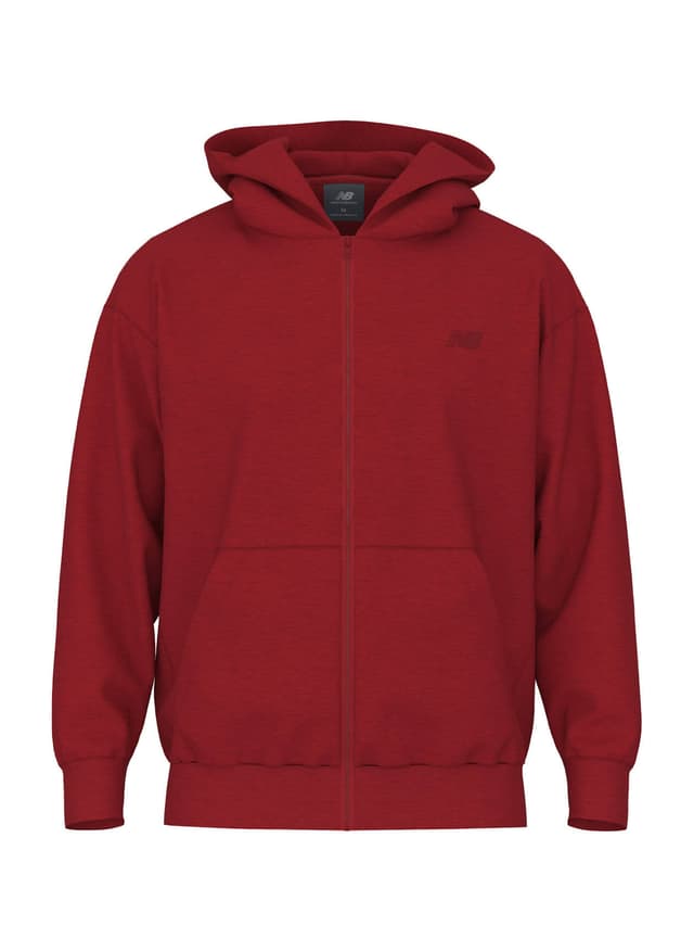 New Balance Men's Team Athletics French Terry Full-Zip Hoodie - Team Red (TRE) 3XL
