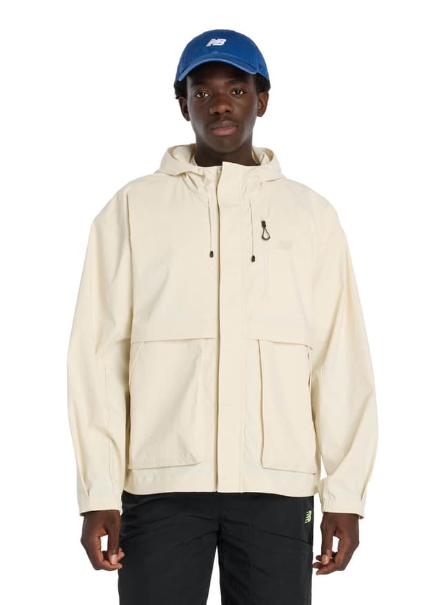 New Balance Men's Athletics Ripstop Jacket - White LG