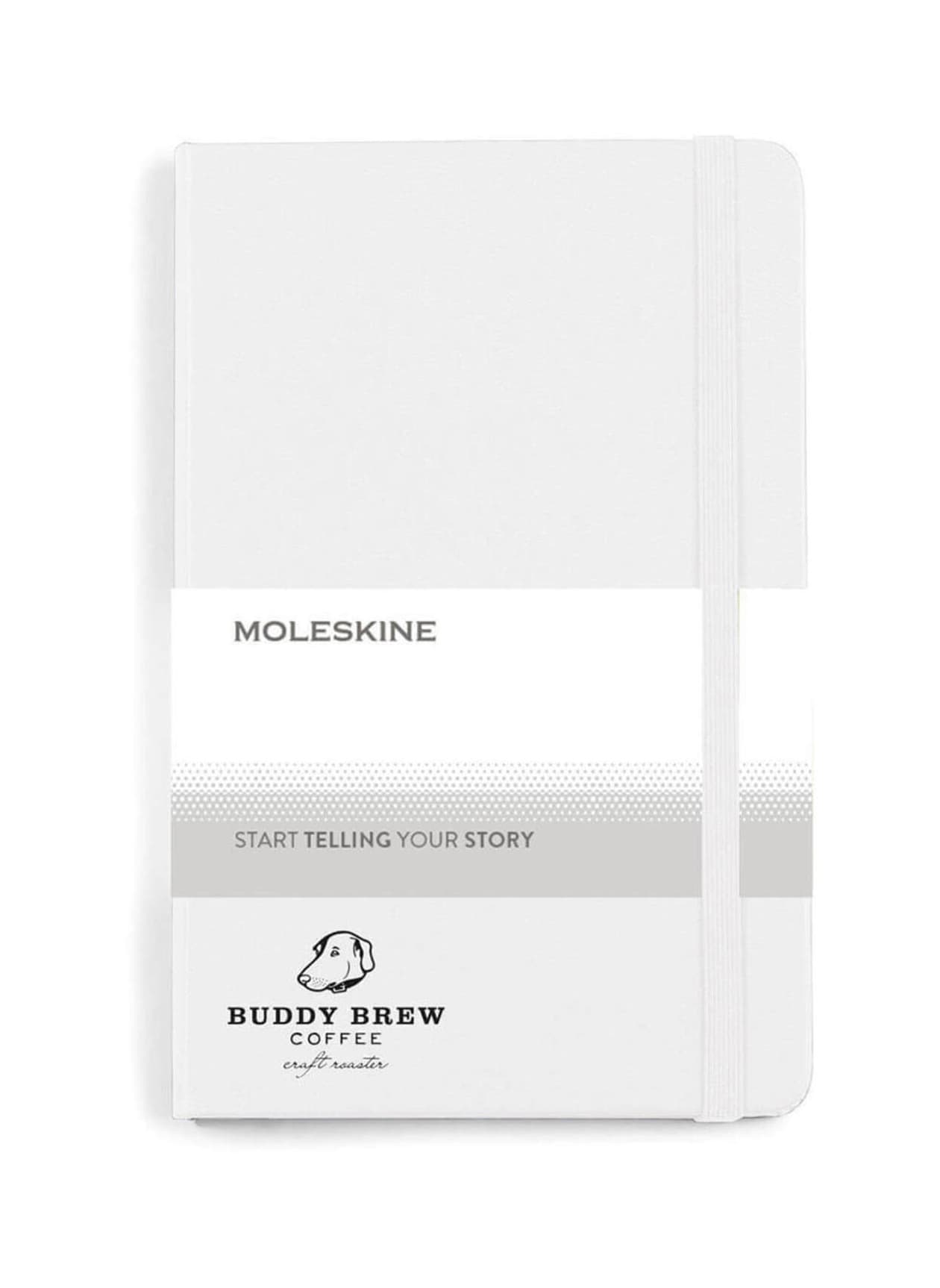 Moleskine Hard Cover Ruled Medium Notebook - White MISC