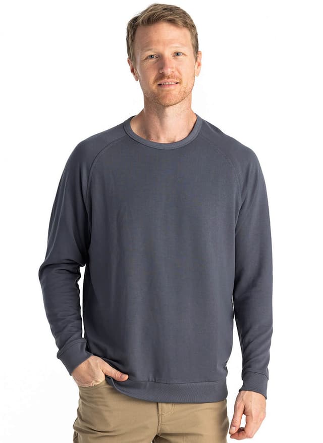 Free Fly Men's Bamboo Lightweight Fleece Crew - Navy 3XL