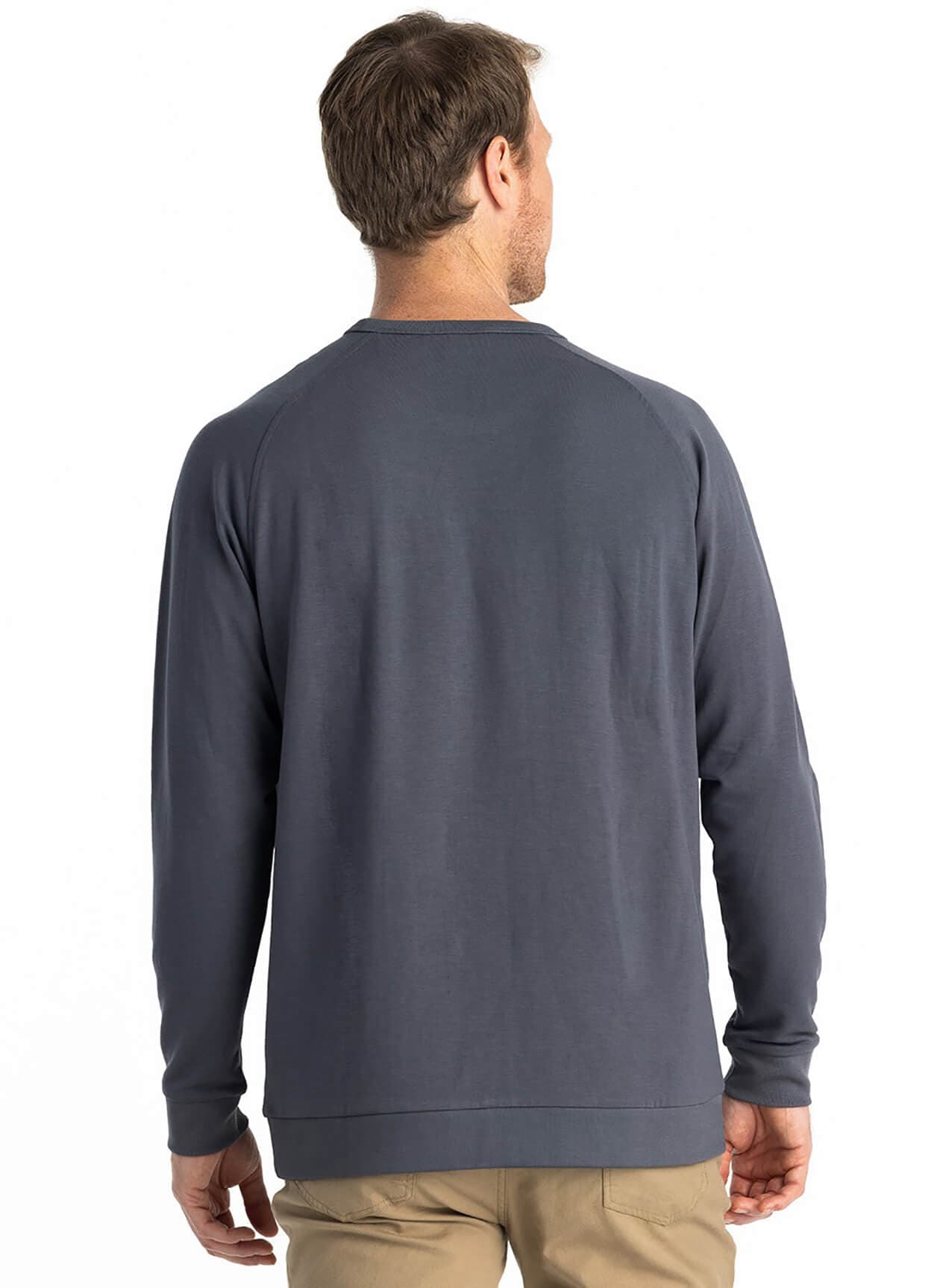 Free Fly Men's Bamboo Lightweight Fleece Crew - Navy 3XL