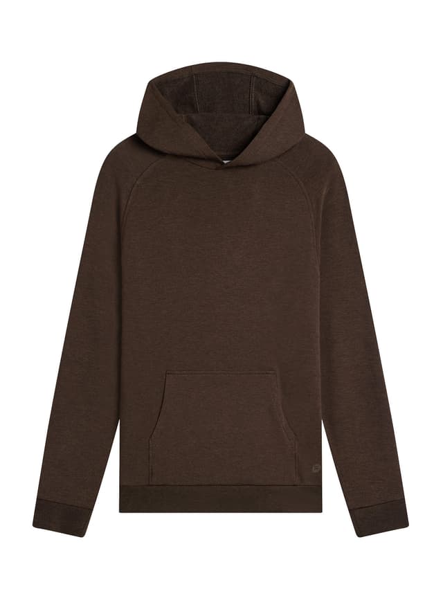 Free Fly Men's Bamboo Lightweight Fleece Hoodie - Heather Dark Brown 3XL