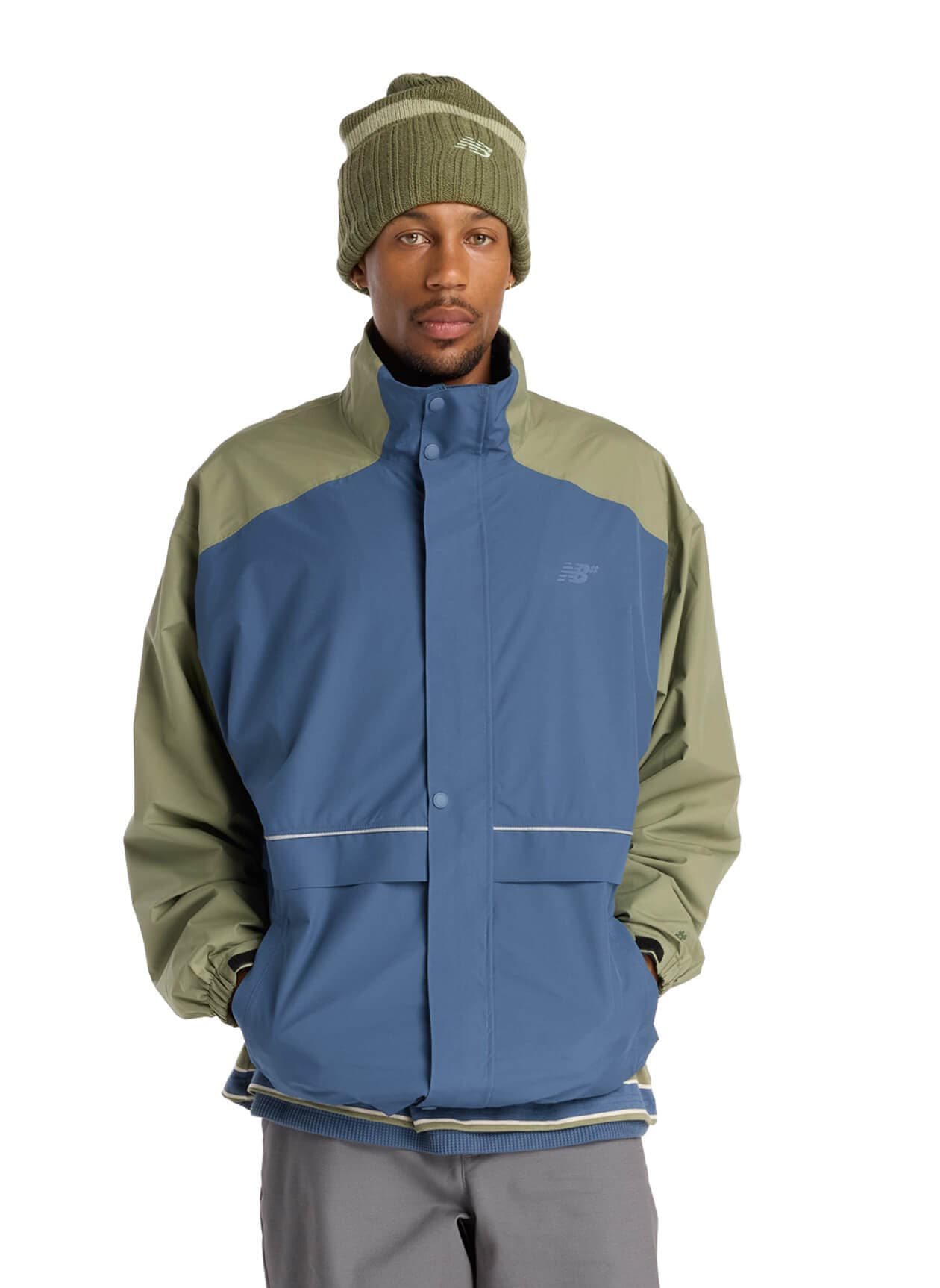 New Balance Men's Numeric Waterproof Jacket - Green LG