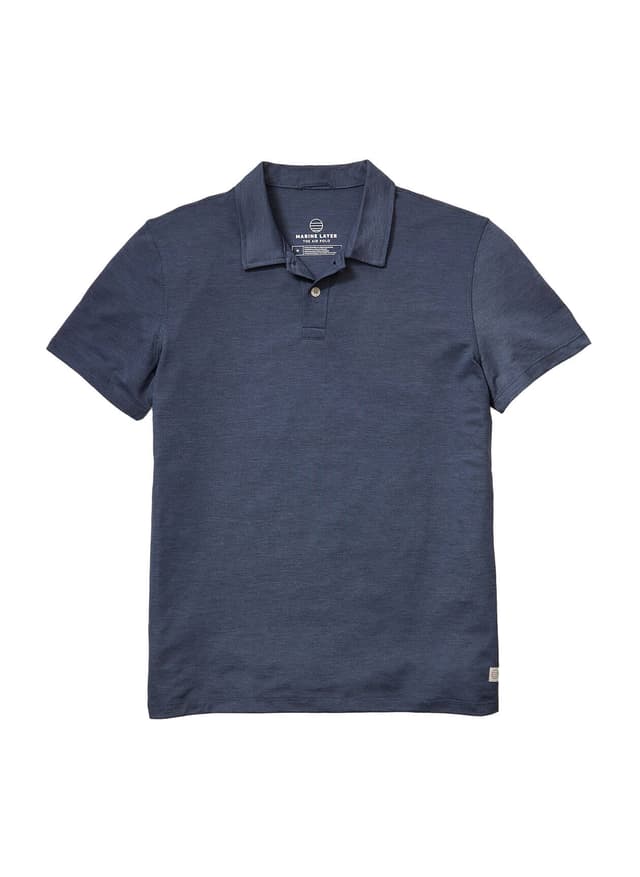 Marine Layer Men's Re-Spun Air Polo - Navy LG