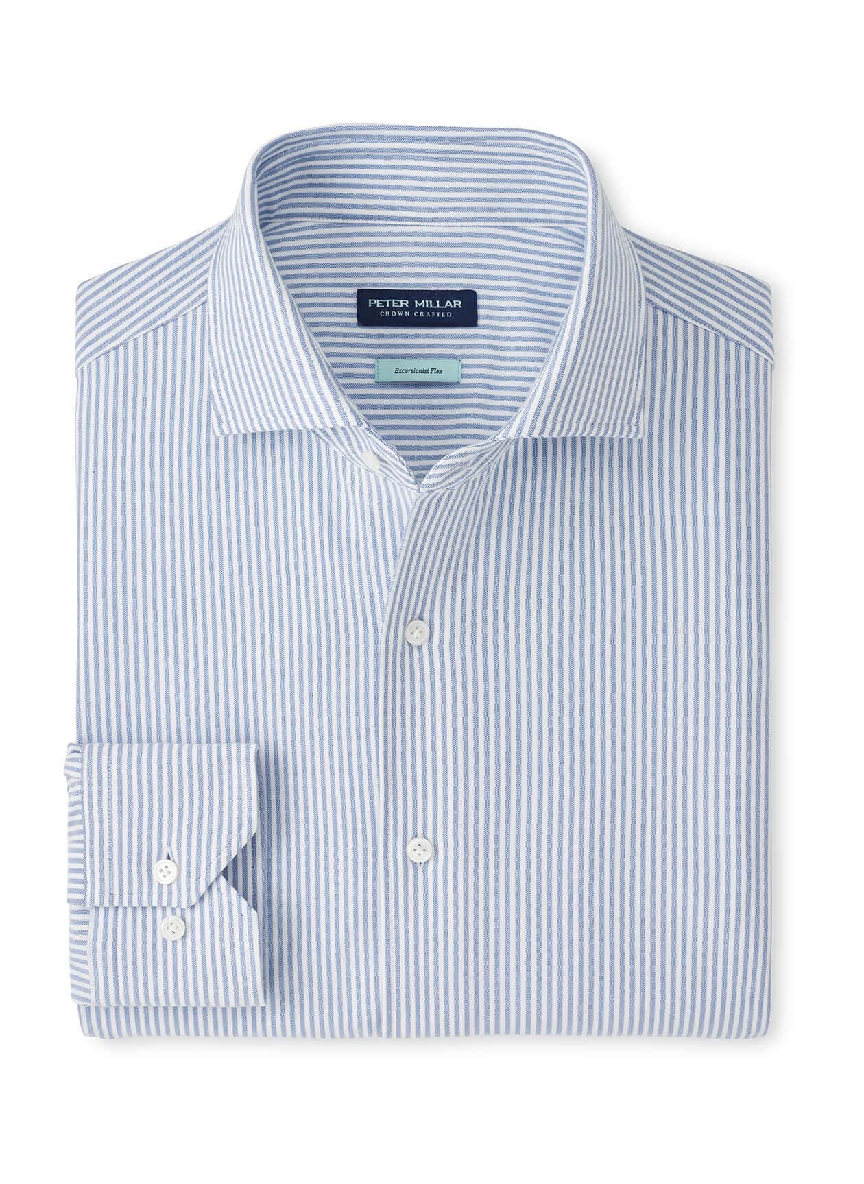 Peter Millar Men's Excursionist Flex Stripe Sport Shirt SP26 - Blue LG