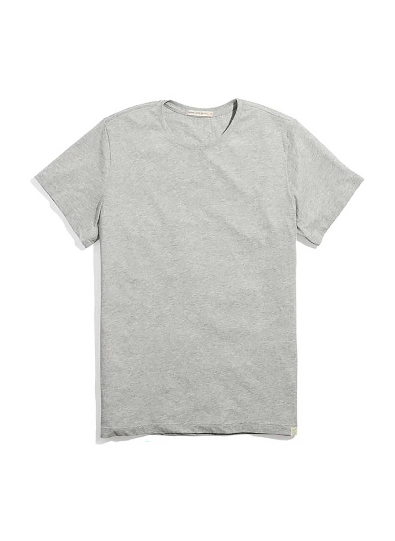Marine Layer Men's Re-Spun Signature Crew T-Shirt - Light Grey 3XL