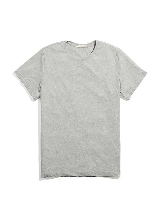 Marine Layer Men's Re-Spun Signature Crew T-Shirt - Light Grey 3XL