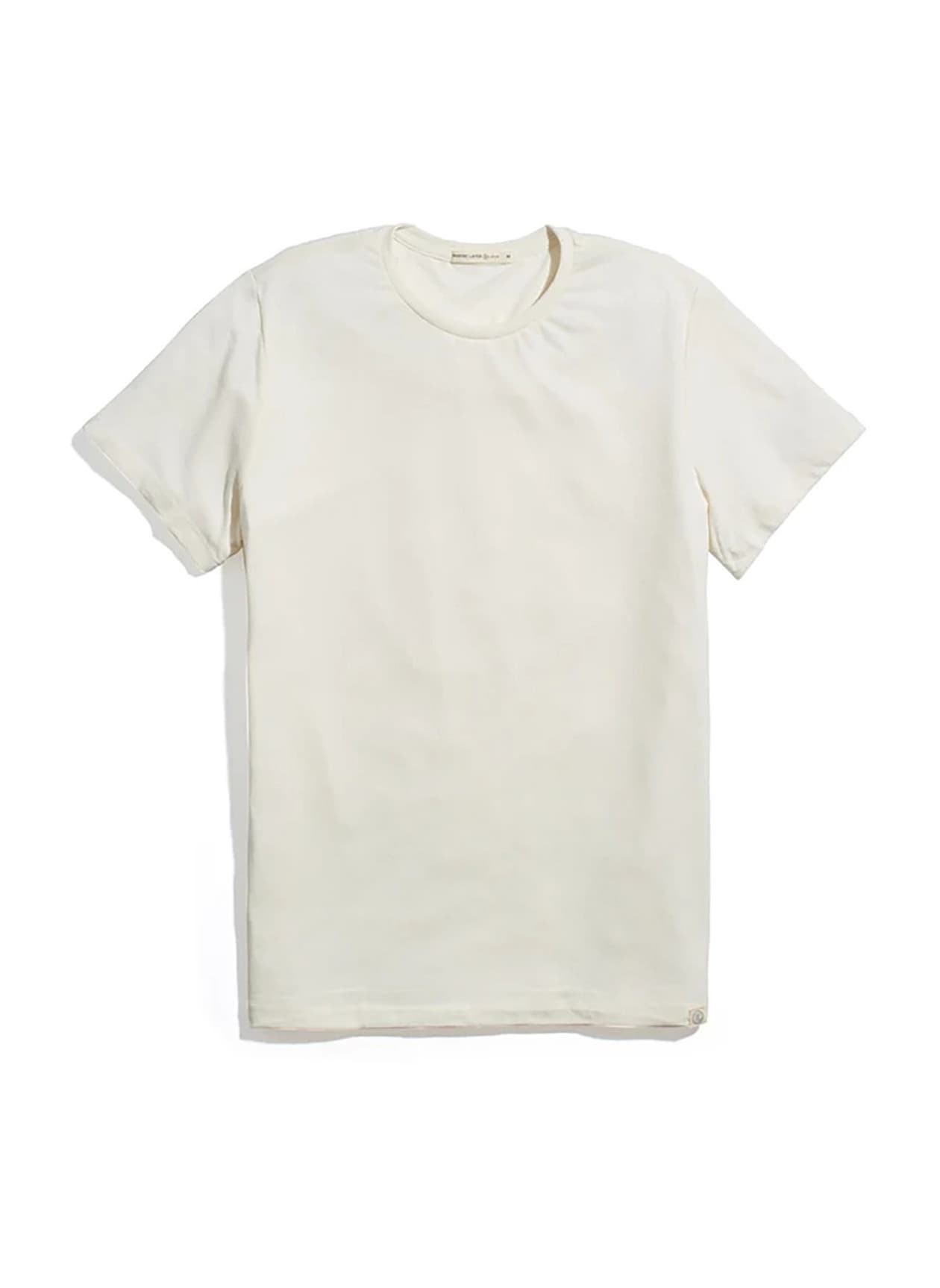 Marine Layer Men's Re-Spun Signature Crew T-Shirt - White 3XL